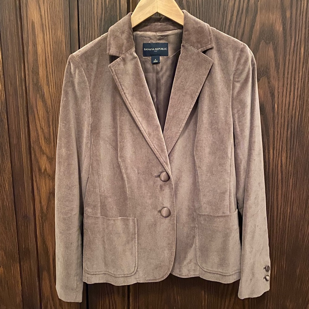 Banana Republic Velvet Blazer